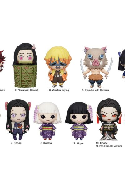 Demon Slayer: Kimetsu no Yaiba 3D PVC-Taschenanhänger Series 4 Display (24)