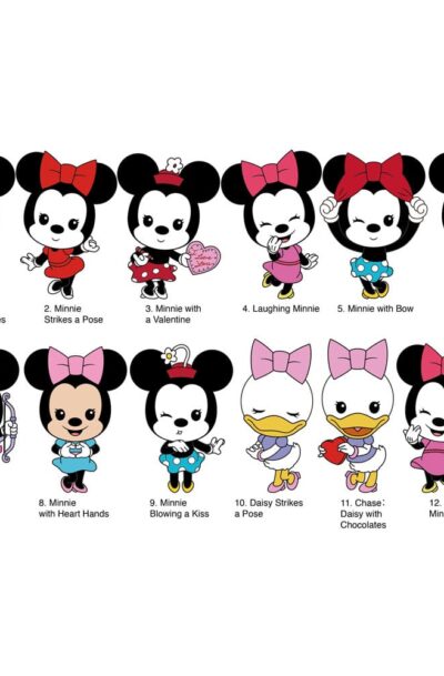 Monogram Int.: Minnie Mouse 3D PVC-Taschenanhänger Series 1 Display (24)