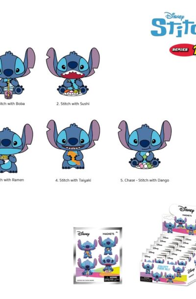Monogram Int.: Lilo & Stitch Relief-Magnete Stitch Series 1 Display (12)