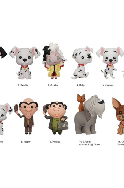 Monogram Int.: Disney 3D PVC-Taschenanhänger 101 Dalmatiner Series 33 Display (24)