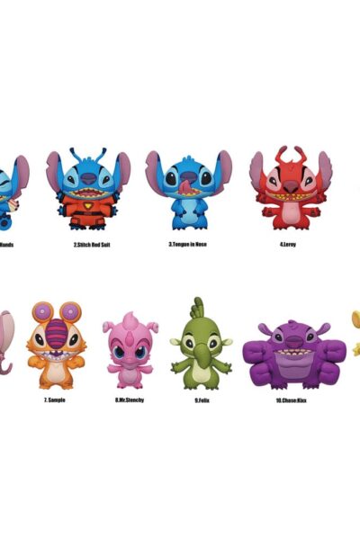 Monogram Int.: Lilo & Stitch PVC-Taschenanhänger Serie 5 Display (24)