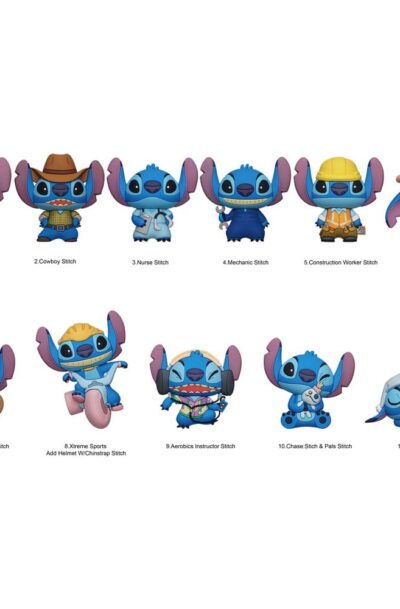 Monogram Int.: Lilo & Stitch 3D PVC-Taschenanhänger Series 6 Display (24)