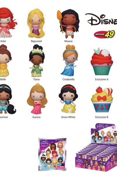Monogram Int.: Disney Princess 3D PVC-Taschenanhänger Display (24)