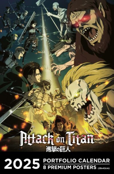 Ynnis Editions: Attack on Titan Portfolio Kalender 2025 *Englische Version*