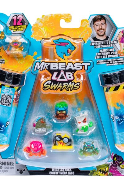 Moose Toys: Mr. Beast Lab Swarms Minifiguren 12er-Pack Mega Lab 2 3 cm Sortiment (4)