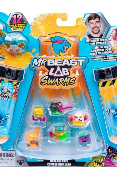 Moose Toys: Mr. Beast Lab Swarms Minifiguren 12er-Pack Mega Lab 3 3 cm Sortiment (4)