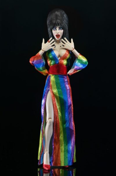 NECA: Elvira, Mistress of the Dark Clothed Actionfigur Over the Rainbow Elvira 20 cm