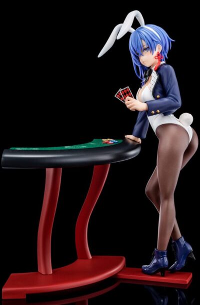 Nippon Columbia: The Demon Sword Master of Excalibur Academy Statue 1/6 Sakuya Sieglinde wearing lapis lazuli blue bunny costume with Nip Slip Gimmick System 25 cm