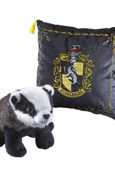 Noble Collection: Harry Potter House Mascot Kissen mit Plüschfigur Hufflepuff
