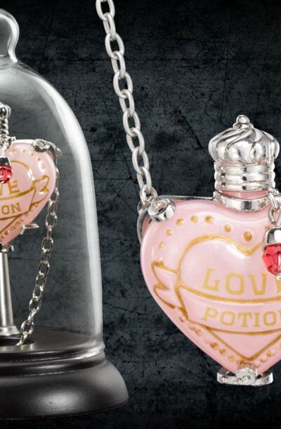 Noble Collection: Harry Potter Anhänger mit Kette und Schmuckvitrine Love Potion