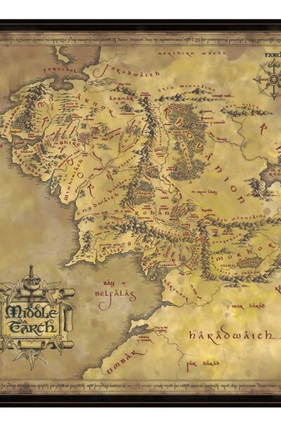 Noble Collection: Herr der Ringe Puzzle Middle Earth (1000 Teile)
