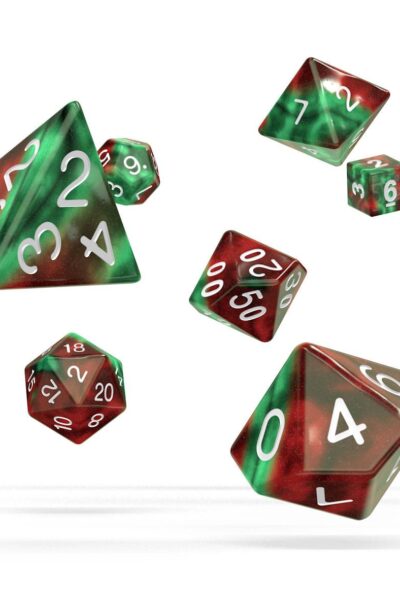 Oakie Doakie Dice: Oakie Doakie Dice Würfel RPG-Set Gemidice – Bloody Jungle (7)