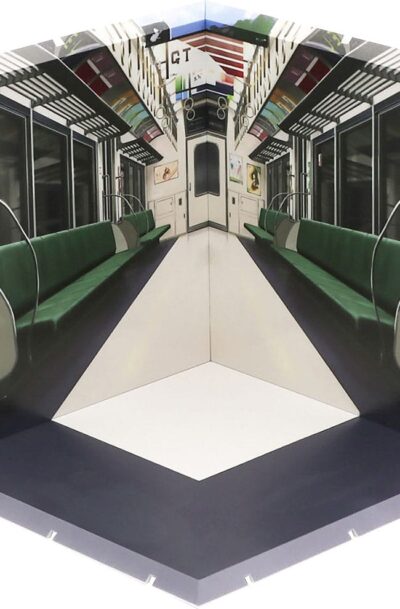 PLM: Dioramansion 150 Zubehör-Set für Nendoroid und Figma Actionfiguren Train Interior