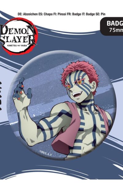 Demon Slayer: Kimetsu no Yaiba Ansteck-Button Akaza