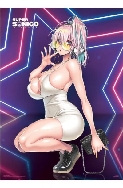POPbuddies: Super Sonico Fabric Poster Super Star  84 x 118 cm