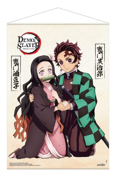 Demon Slayer: Kimetsu no Yaiba Wandrolle Tanjiro & Nezuko Kamado 50 x 70 cm