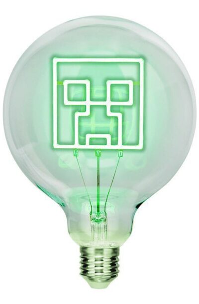 Paladone Products: Minecraft Neon LED-Glühbirne Creeper
