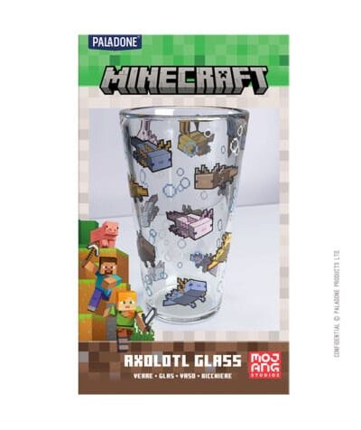 Paladone Products: Minecraft Glas Axolotl