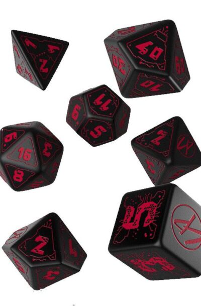 Q Workshop: Cyberpunk Würfel Set Blood over Chrome (7)