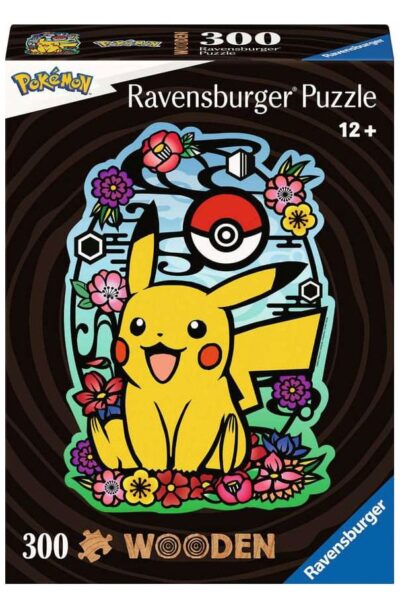 Ravensburger: Pokémon WOODEN Holz-Puzzle Pikachu (300 Teile)
