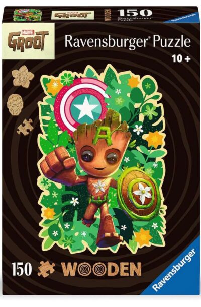 Ravensburger: Marvel WOODEN Holz-Puzzle Groot (150 Teile)