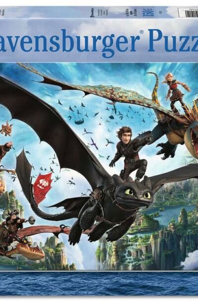 Ravensburger: Drachenzähmen leicht gemacht Kinderpuzzle XXL Drachen und Helden (150 Teile)