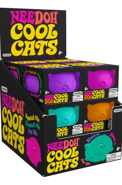 Schylling: NeeDoh Anti-Stress-Figuren 11 cm Cool Cats Display (12)