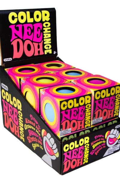 Schylling: NeeDoh Anti-Stress-Bälle 6 cm Color Changing NeeDoohs Display (12)