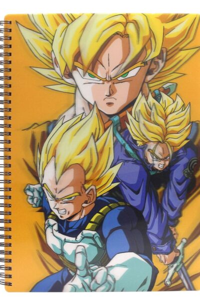 SD Toys: Dragon Ball Notizbuch mit 3D-Effekt Saiyans