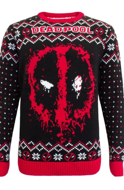 Heroes Inc: Deadpool Sweatshirt Christmas Jumper Deadpool Grösse XL