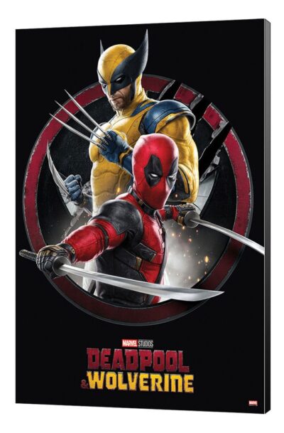 Semic: Marvel Holzdruck Deadpool & Wolverine 01 Action 35 x 50 cm