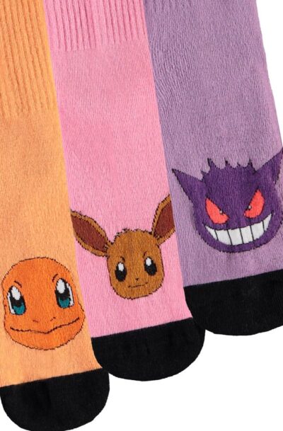 Difuzed: Pokemon Socken 3er-Pack Heads Colormix 35-38