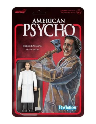 Super7: American Psycho (2000) ReAction Actionfigur Wave 01 Patrick Bateman (Raincoat) 10 cm