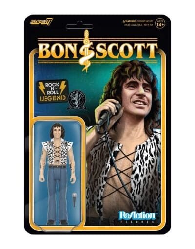 Super7: Bon Scott ReAction Actionfigur Wave 02 Bon Scott (Leopard Print) 10 cm