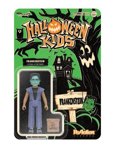 Super7: Universal Monsters Halloween Kids ReAction Actionfigur Frankenstein (Universal Monsters) 10 cm