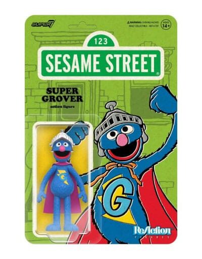 Super7: Sesamstrasse ReAction Actionfigur Wave 03 Super Grobian 10 cm