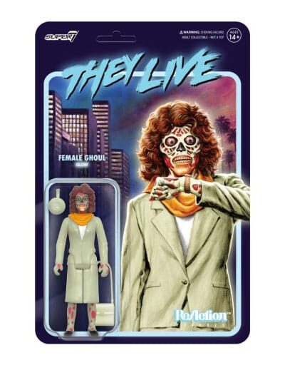 Super7: Sie leben ReAction Actionfigur Wave 02 Female Ghoul (Glow) 10 cm