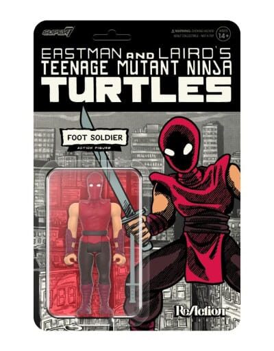 Super7: Teenage Mutant Ninja Turtles ReAction Actionfigur Wave 11 Foot Soldier (Comic Color) 10 cm