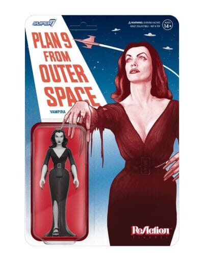 Super7: Vampira ReAction Actionfigur Wave 01 Vampira Plan 9 Grayscale 10 cm