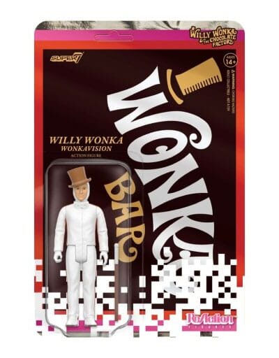 Super7: Charlie und die Schokoladenfabrik (1971) ReAction Actionfigur Wave 03 Willy Wonka (White Suit) 10 cm