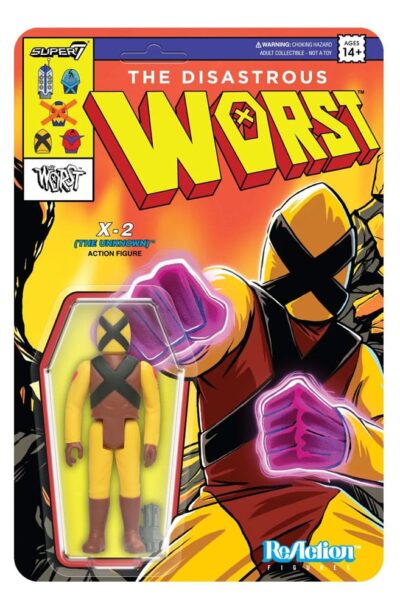 Super7: The Worst ReAction Actionfigur Wave 05 Mutant Team X2 The Unknown 10 cm