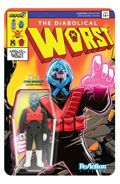 Super7: The Worst ReAction Actionfigur Wave 05 Mutant Team X3 The Enigma 10 cm
