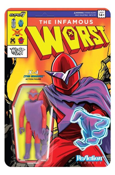 Super7: The Worst ReAction Actionfigur Wave 05 Mutant Team X4 The Shadow 10 cm