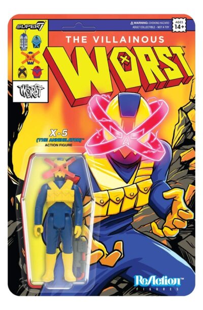 Super7: The Worst ReAction Actionfigur Wave 05 Mutant Team X5 The Annihilator 10 cm