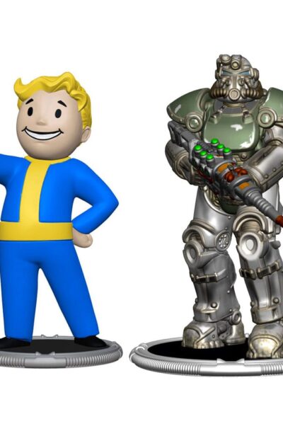 Syndicate Collectibles: Fallout Minifiguren 2er-Pack Set F Raider & Vault Boy (Strong) 7 cm