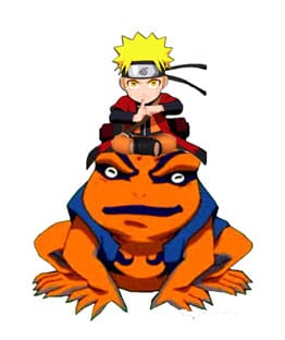 Teknofun: Naruto Shippuden Leuchte Naruto and Gamakishi 20 cm