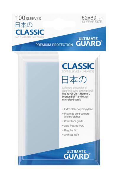 Ultimate Guard: Ultimate Guard Classic Soft Sleeves Japanische Grösse Transparent (100)