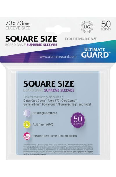 Ultimate Guard: Ultimate Guard Supreme Sleeves für Brettspielkarten Quadratisch (50)