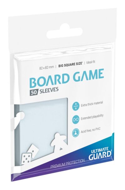 Ultimate Guard: Ultimate Guard Premium Soft Sleeves für Brettspielkarten Quadratisch Gross (50)
