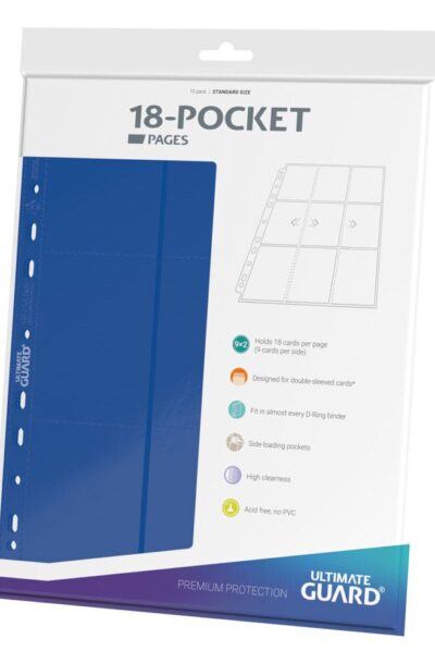 Ultimate Guard: Ultimate Guard 18-Pocket Pages Side-Loading Blau (10)